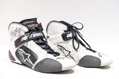 RACE WORN BOOTS - Perth V8 Supercar Collectables Museum